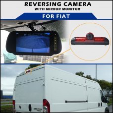Fiat Ducato Brake Light 2006-2016 Reversing Camera With Mirror Monitor
