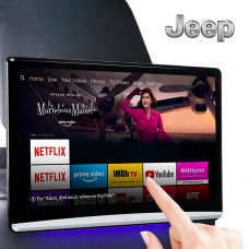 Android HD Rear Headrest Touchscreens 4K Playback For Jeep