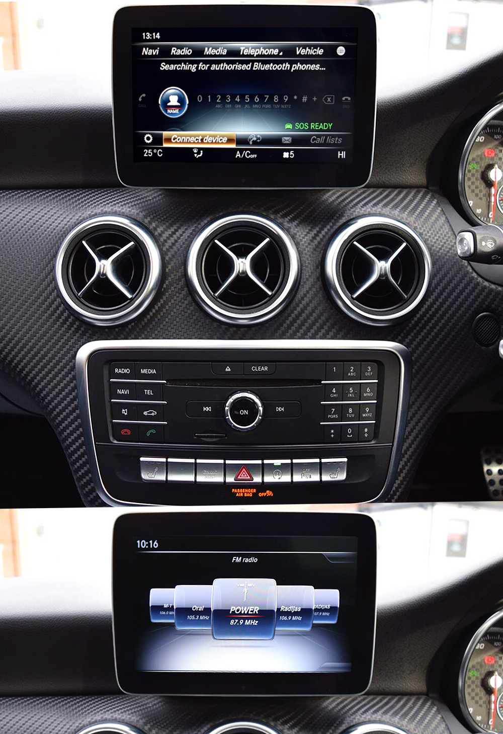 MERCEDES A CLASS W176 APPLE CARPLAY AND ANDROID AUTO INTERFACE